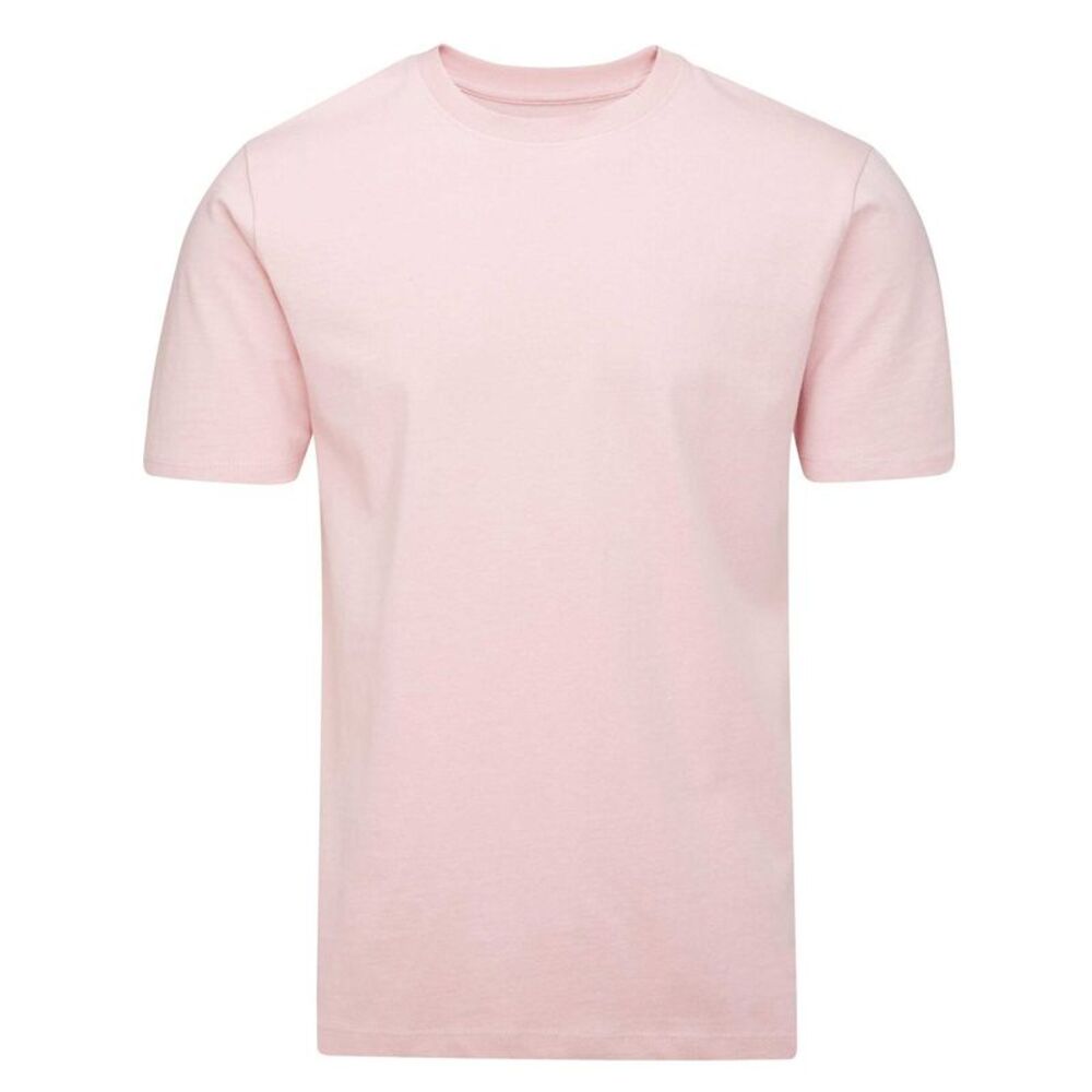 Mantis Unisex Adult Essential Natural Cotton T-Shirt / Soft Pink